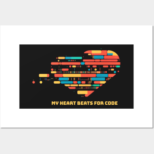 My heart beats for code - V1 Posters and Art